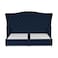 In House Taj Mahal Velvet Bed Frame - Queen - 200x140 cm - Dark Blue