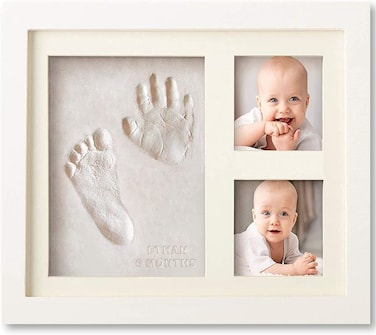 Mumoo Bear Handprint and Footprint Plaster kit Set Photo Frame