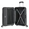 Eminent Hard Case Large Checked Travel Bag Luggage Trolley Polypropylene Lightweight 4 Quiet Double Spinner Wheels Suitcase With TSA Lock B0002 Gray