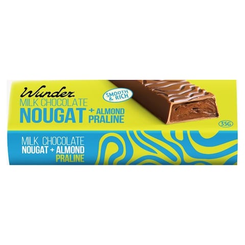 Wunder Milk Chocolate Nougat with Almond Praline - 40 gram