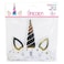 Bulenevi Unicorn Patterned Paper Tiara 6 PCS