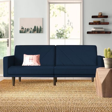 In House Shahrzad 2 In 1 Sofabed Linen Upholstered - Dark Blue