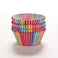 100Pcs/set Rainbow Color Cupcake Baking Paper Cases Cake Box