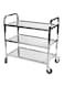 AKC 3-Tier Stainless Steel Dining Serveware Cart Silver Large