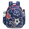 Eazy Kids - 17" School Bag Lunch Bag Pencil Case Set of 3 Football - Blue