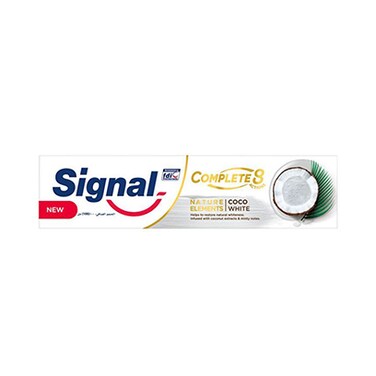 Signal Complete 8 Actions Nature Elements Coco White Toothpaste 100ML