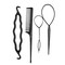 Generic-4Pcs Hair Twist Styling Clip Stick Pin Bun Braid Maker Hair Accessories Kit DIY Hair Style Tool
