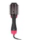 Multifunctional Hair Dryer And Volumizer Salon Hot Air Brush Roller Comb Rose/Black 39 x 9 x 11cm
