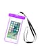 Generic - Universal Luminous Fluorescence PVC Waterprooof Smart Phone Bag For All Phones Purple