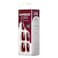 Kiss Impress Colour Press-On Manicure Coffin Shape False Nails 86743 Medium Winery In NYC 30 PCS