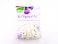 Sempertex 50pcs, 12'' Round Balloons, 20000829 New Pearl Satin White Latex Party Balloons Pack 50, Multicoloured