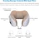 Generic 99 Travel Pillows For Sleeping Airplane, Portable Electric Neck Massager Soft Comfortable Breathable U-Shaped Memory Foam Massage Neck Pillow For Car Home And Office