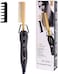 Premium Ceramic Hair Straightener Brush Comb with Auto Shut Off(Gold)
