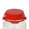 Pasabahce Harvest Glass Pickle Jar Clear And Red 3L