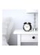 Steel Alarm Clock Multipurpose Alarm Clock Black/White 10x6x14centimeter