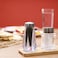 Royalford Crystalia Salt Shaker - Salt &amp; Pepper Shaker With Removable Lid, Beautiful Design With Comfortable Hold, Ideal To Store Salt, Spices, Pepper For Easy &amp; Quick Shaker, Clear, Rf10078