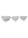 Generic 3-Piece Dumplings Mould Set White 15 X 10 X 2.5cm