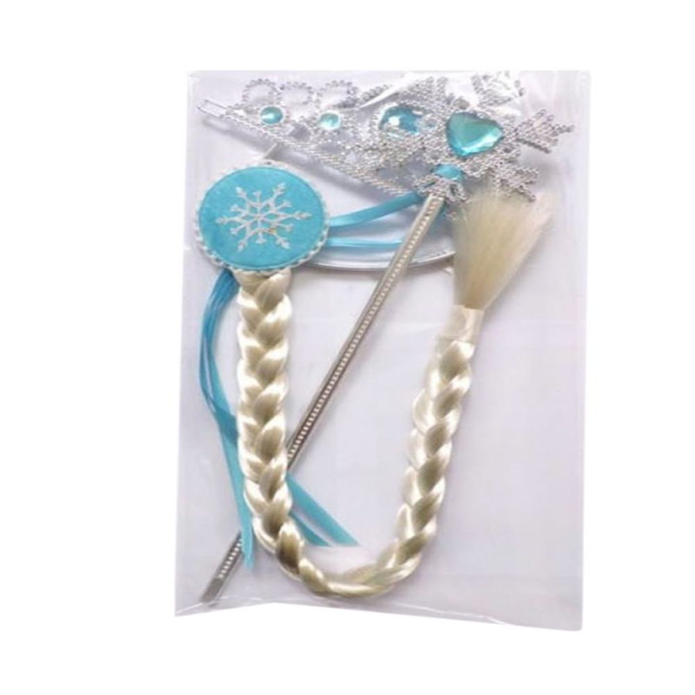 3-Piece Disney Frozen Princess Elsa Costume Cosplay Tiara Set - for girls