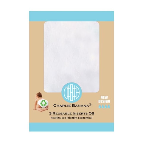 Charlie Banana 889416 3 Inserts One Size Medium/Large