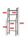 3 Shelf Towel Storage Rack Organizer Bathroom Shelf Black