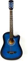 38 inch Mike Music Acoustic Guitar with Bag Strings Capo (38 inch, Blue)