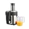 Tornado Fruit Juicer 800 Watt - Stainless Steel - Black/Silver - CJ-800T