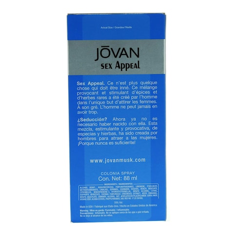 Jovan Sex Appeal Cologne Spray 88ml