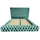 In House Valencia Velvet Bed Frame - King - 200x200 cm - Turquoise