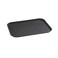 Vague Non Slip Plastic Slip Tray Rectangular Black 30x40 cm
