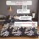 Luna Home King size 6 pieces, lovely flower design iron color, bedding set.