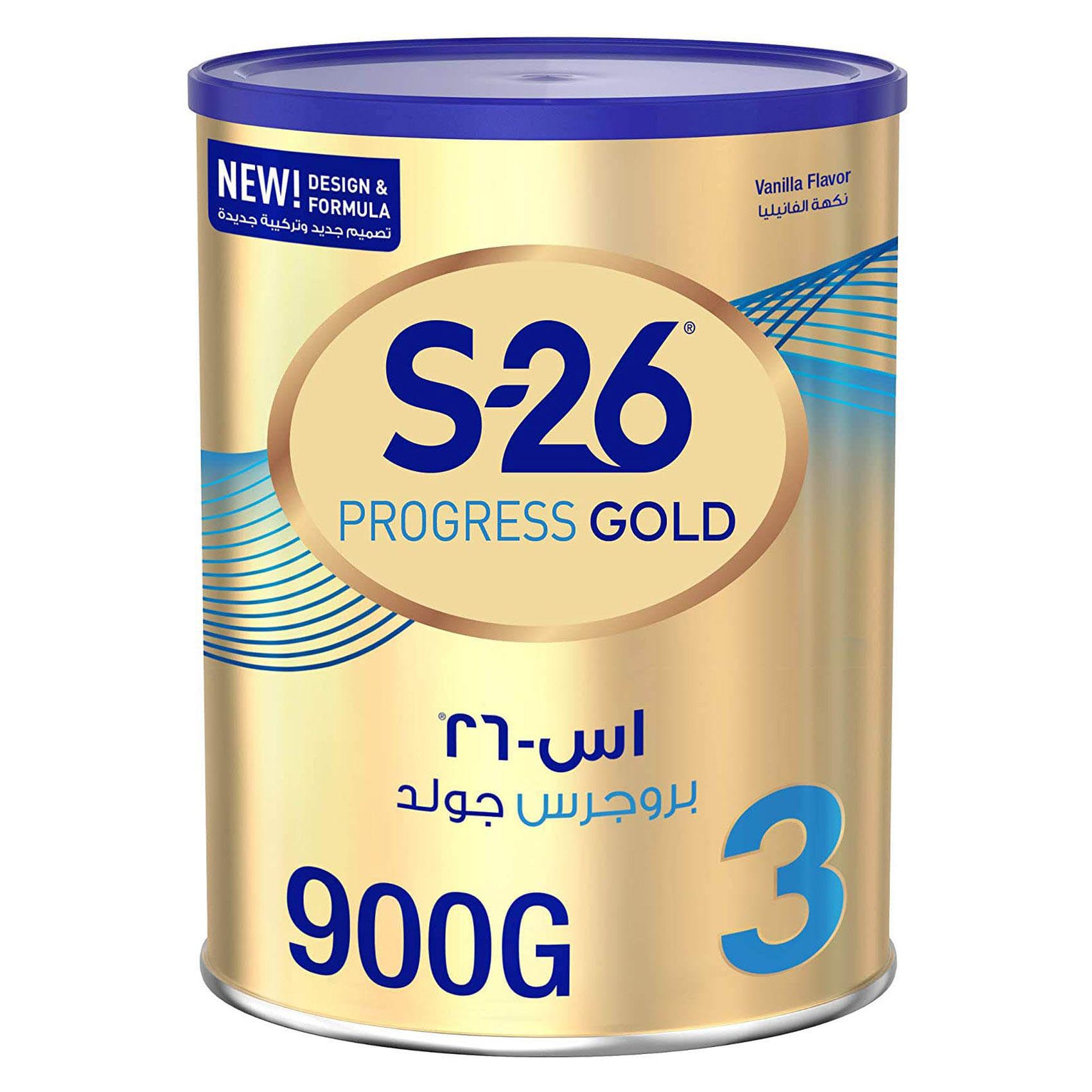 Wyeth S-26 Progress Gold Stage 3 Vanilla Milk Powder 900g