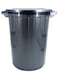 سلة مهملات مصنوعة من البلاستيك أسود 80لتر