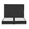 In House Lujin Linen Bed Frame - Queen - 200x150cm - Dark Gray