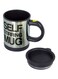 Self Stirring Mug Silver/Black