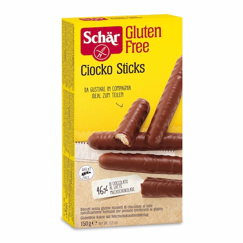 Buy Schar gluten free ciocko sticks 150 g in Saudi Arabia