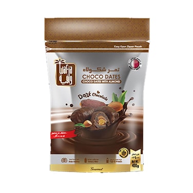 Wafia Dark Choco Dates Pouch 400g