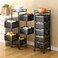 Kwc Eagles Kitchen Storage Rack - Rotating Vegetable Rack Floor Standing Multi-Layer Kitchen Rack - Household Storage Shelf For Kitchen Living Fruit Vegetable Snack Stand (360&deg; Rotatable) (5 Layer)