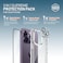 Moxedo 3 in 1 Protection Pack, Tempered Glass Screen Protector, Clear Case and Camera Lens Protector for iPhone 14 Pro Max