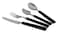 CUTLERY SET, 25 PIECE SET(KNIVES, SPOONS, FORKS, TEASPOONS, TABLEWARE BOX-BLACK (CS-25-106)