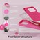 elago Liquid Silicone for iPhone 15 PRO case cover Full Body Protection, Shockproof, Slim, Anti-Scratch Soft Microfiber Lining - Ice Red