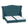 In House Taj Mahal Linen Bed Frame - Queen - 200x140cm - Turquoise