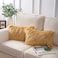 Generic Phantoscope Pack Of 2 Faux Fur Throw Pillow Covers Cushion Covers Luxury Soft Decorative Pillowcase Fuzzy Pillow Covers For Bed/Couch, Ginger 12 X 20 Inches
