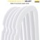 YANEK Non-Slip Velvet Suit Hangers 100 Pack White - Ultra Thin Space Saving 360 Degree Swivel Hook Strong and Durable Clothes Hangers Hold Up-to 10 Lbs, for Coats, Jackets, Pants, Dress Clothes