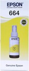 Epson T6644 EcoTank Ink Bottle, Yellow Ink for Printer Refill 70ml