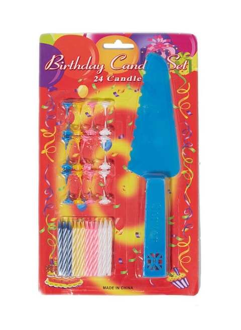 SARVAH 24-Piece Birthday Candle With Knife Set