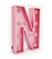 LED Marquee Letter Light Sign Wooden Pink (N) 25cm