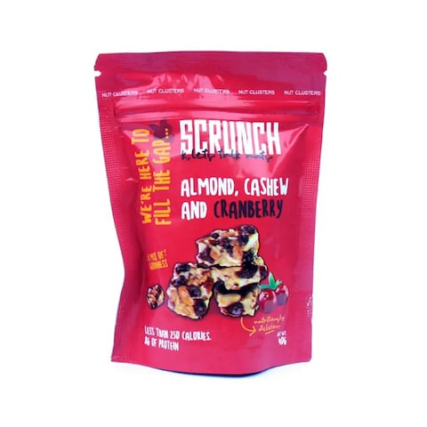 Scrunch Almond Cashew Cranberry - 40 Gram