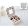 Generic-Small Portable Travel Jewelry Box Organizer Storage Case for Rings Earrings Necklaces