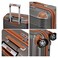 Eminent Hard Case Travel Bag Medium Luggage Trolley Polycarbonate Lightweight Suitcase 4 Quiet Double Spinner Wheels With Tsa Lock KK10 Gold Grey