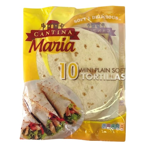 Buy Cantina Maria Flour Plain Soft Mini Tortillas 250g in Kuwait